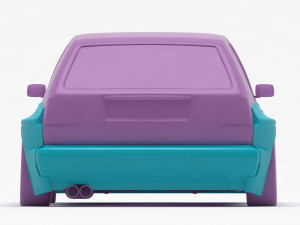 Golf 2 Pandem Print Kit 3D Baskı Modeli