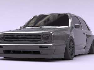 Golf 2 Pandem Print Kit 3D Baskı Modeli