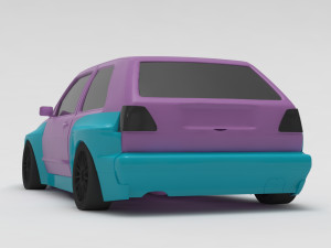 Golf 2 Pandem Print Kit 3D Baskı Modeli