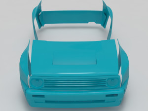 Golf 2 Pandem Print Kit 3D Baskı Modeli