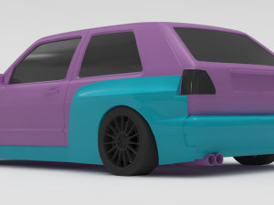 Golf 2 Pandem Print Kit 3D Baskı Modeli
