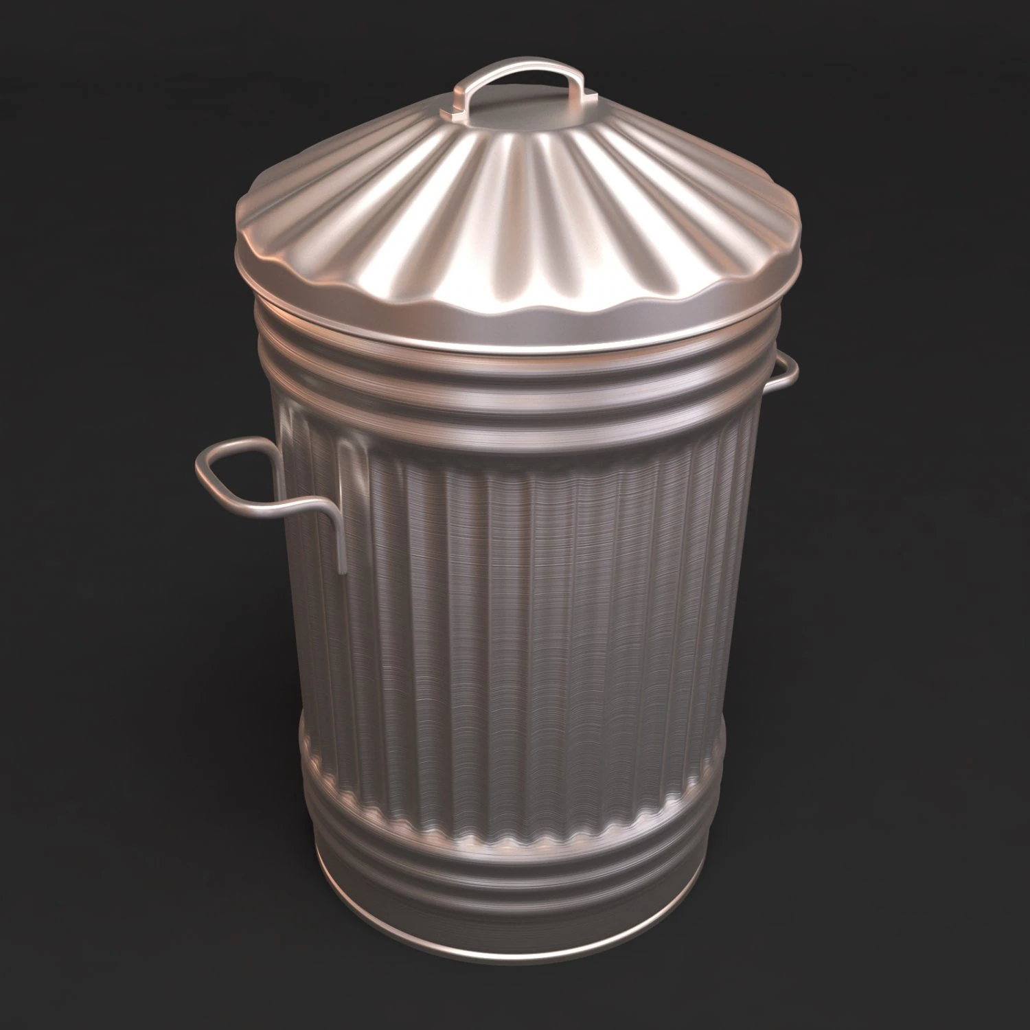 经典垃圾桶可打印 3D 打印模型 .c4d .max .obj .3ds .fbx .stl .blend 