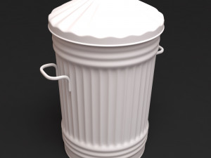 Classic Trash bin printable Modelo de impresión 3D