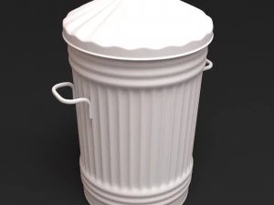 经典垃圾桶可打印 3D 打印模型