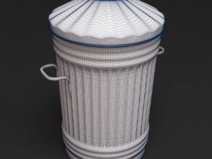 经典垃圾桶可打印 3D 打印模型