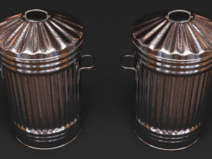 经典垃圾桶可打印 3D 打印模型