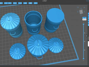 经典垃圾桶可打印 3D 打印模型