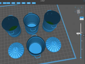 经典垃圾桶可打印 3D 打印模型