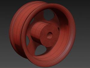Escort Cosworth Printable Rim 3D Print Model