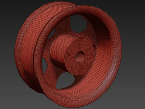 Escort Cosworth Printable Rim 3D Print Model