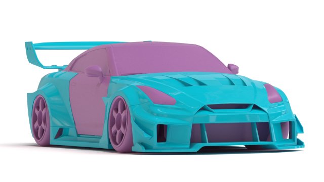 35GT-RR Body Kit Modelo de Impressão 3D .c4d .max .obj .3ds .fbx .stl .blend