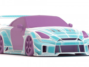 35GT-RR Body Kit Modelo de Impressão 3D