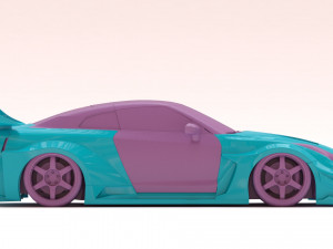 35GT-RR Body Kit Modelo de Impressão 3D