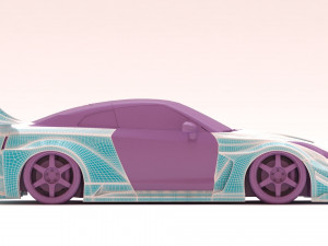 35GT-RR Body Kit Modelo de Impressão 3D