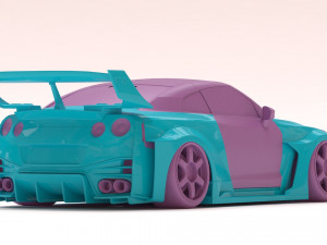 35GT-RR Body Kit Modelo de Impressão 3D