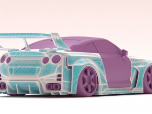35GT-RR Body Kit Modelo de Impressão 3D