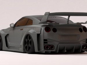 35GT-RR Body Kit Modelo de Impressão 3D