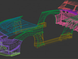 35GT-RR Body Kit Modelo de Impressão 3D