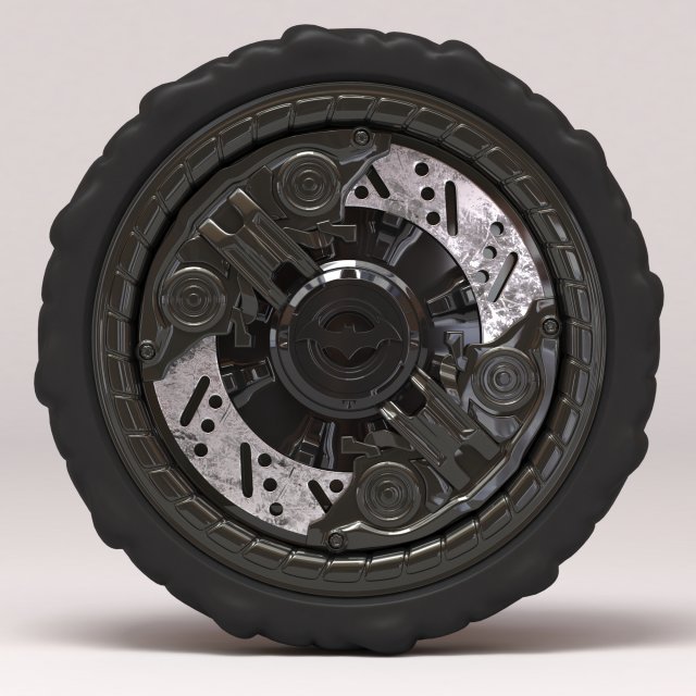 Arkham Knight Batmobile Wheel printable 3D printmodel .c4d .max .obj .3ds .fbx .stl .blend