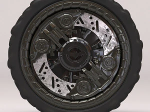Arkham Knight Batmobile Wheel printable 3D Print Model