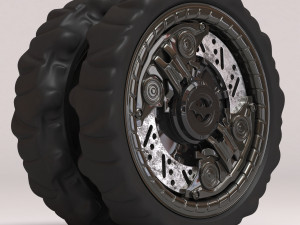 Arkham Knight Batmobile Wheel printable 3D printmodel