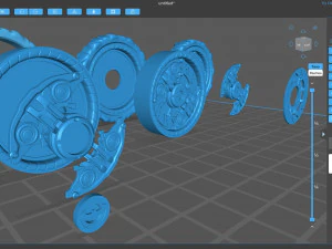 Arkham Knight Batmobile Wheel printable 3D Print Model