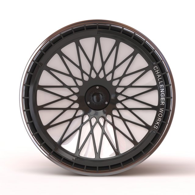 Turbofan Rim Printable five parts 3D Print Model .c4d .max .obj .3ds .fbx .stl .blend 