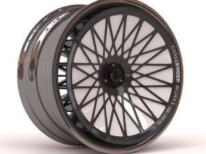 Turbofan Rim Printable five parts 3D Print Model
