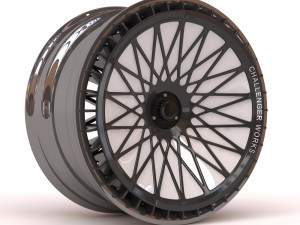 Turbofan Rim Printable five parts 3D Print Model