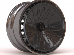 Turbofan Rim Printable five parts 3D Print Model