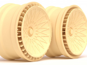 Turbofan Rim Printable five parts 3D Print Model