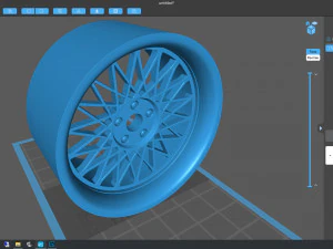 Turbofan Rim Printable five parts 3D Print Model