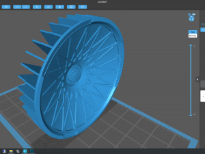 Turbofan Rim Printable five parts 3D Print Model