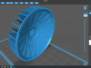 Turbofan Rim Printable five parts 3D Print Model