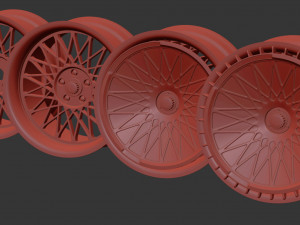 Turbofan Rim Printable five parts 3D Print Model