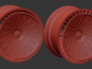 Turbofan Rim Printable five parts 3D Print Model