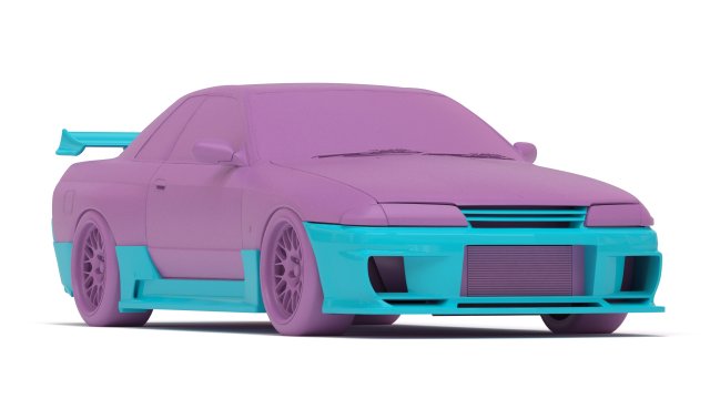 Skyline R32 T2 Aero Kit printable 3D Принт Модель .c4d .max .obj .3ds .fbx .stl .blend 