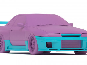 Skyline R32 T2 Aero Kit printable Modèles 3D en vedette