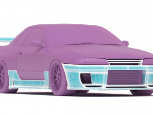 Skyline R32 T2 Aero Kit printable 3D Принт Модель