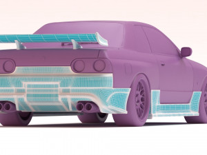 Skyline R32 T2 Aero Kit printable 3D Принт Модель