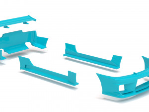Skyline R32 T2 Aero Kit printable 3D Принт Модель