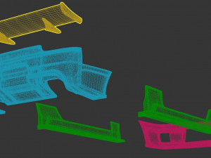 Skyline R32 T2 Aero Kit printable 3D Принт Модель