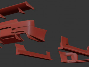 Skyline R32 T2 Aero Kit printable 3D Принт Модель