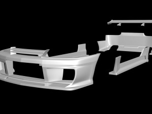 Skyline R32 T2 Aero Kit printable 3D Принт Модель