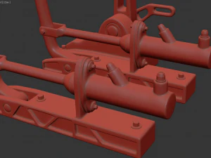 Drift Car Interior kit 01 hand brakes and gear knobs 3D print model 3D Print Model