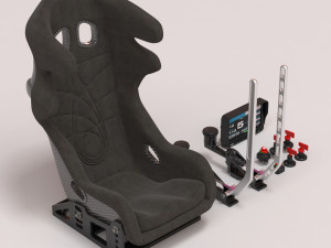 Drift Car Interior kit 2 printable Model do druku 3D