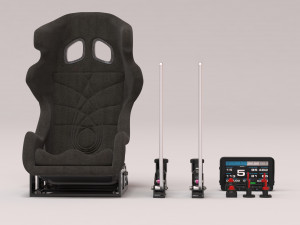 Drift Car Interior kit 2 printable Model do druku 3D