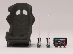 Drift Car Interior kit 2 printable 3D Print Model