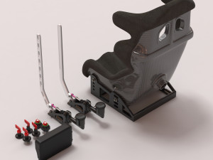 Drift Car Interior kit 2 printable Model do druku 3D
