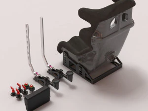 Drift Car Interior kit 2 printable 3D Print Model
